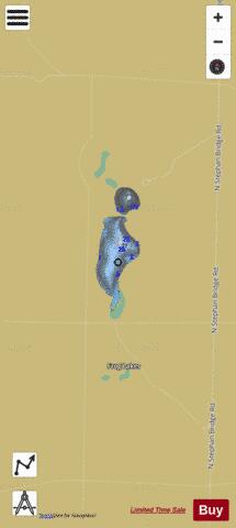 Frog Lake (central) depth contour Map - i-Boating App