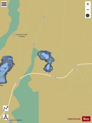 Jug Lake depth contour Map - i-Boating App
