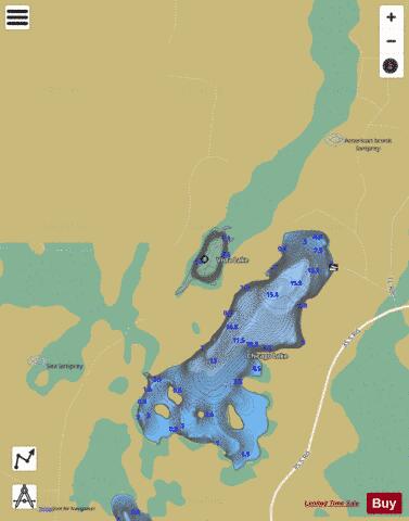 Vista Lake depth contour Map - i-Boating App