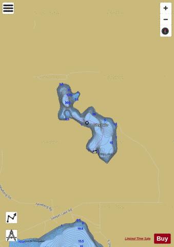 Edey Lake depth contour Map - i-Boating App