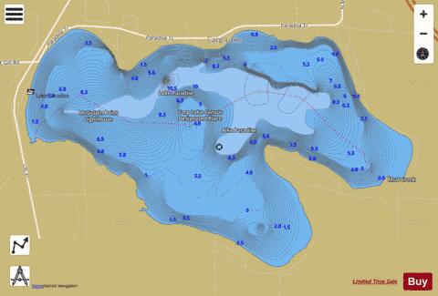 Paradise, Lake depth contour Map - i-Boating App