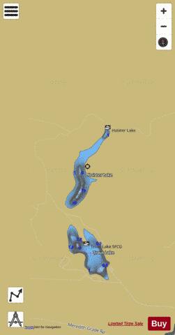 Hoister Lake depth contour Map - i-Boating App