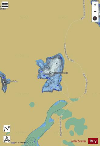 Devils Head Lake depth contour Map - i-Boating App