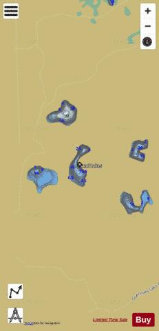 Sand Lake (#2) depth contour Map - i-Boating App