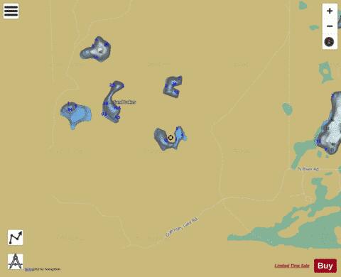 Sand Lake (#5) depth contour Map - i-Boating App