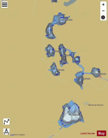 Hike Lake depth contour Map - i-Boating App