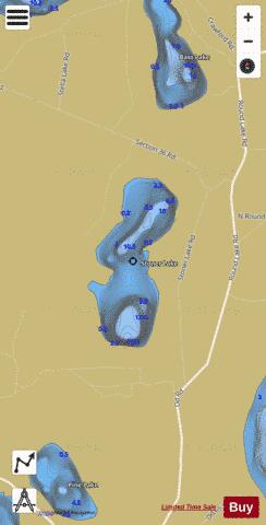 Stoner Lake depth contour Map - i-Boating App