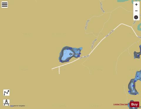 Doe Lake depth contour Map - i-Boating App