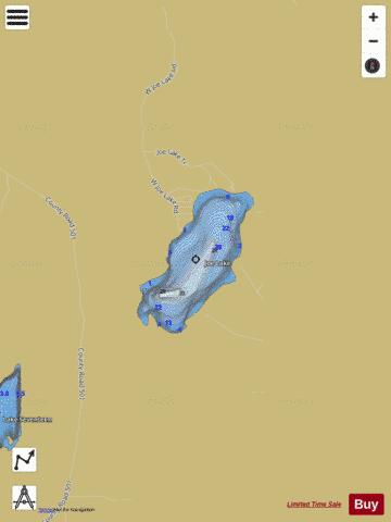 Joe Lake depth contour Map - i-Boating App