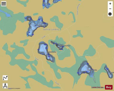 Marshman Lake depth contour Map - i-Boating App