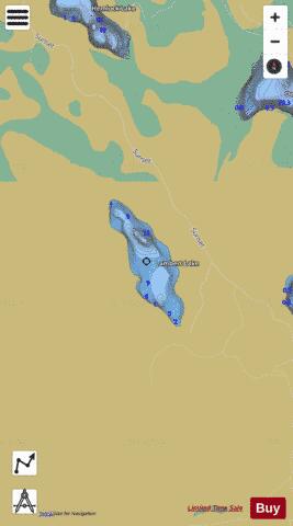 Lambert Lake depth contour Map - i-Boating App