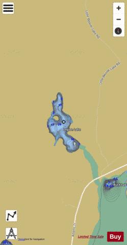 Legion Lake depth contour Map - i-Boating App