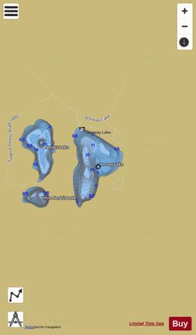 Norway Lake depth contour Map - i-Boating App