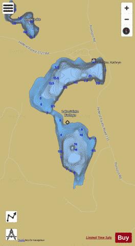 Sainte Kathryn, Lake depth contour Map - i-Boating App
