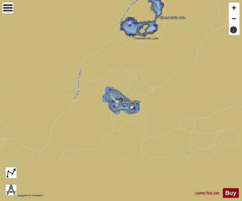 Buddle Lake depth contour Map - i-Boating App