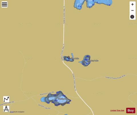 Hehe Lake depth contour Map - i-Boating App