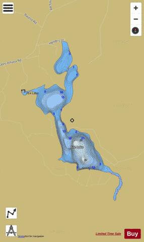 Fire Lake depth contour Map - i-Boating App