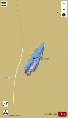 Railroad Lake depth contour Map - i-Boating App
