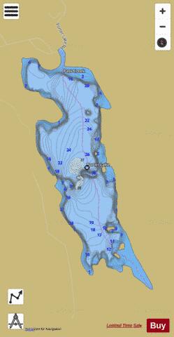 Porter Lake depth contour Map - i-Boating App