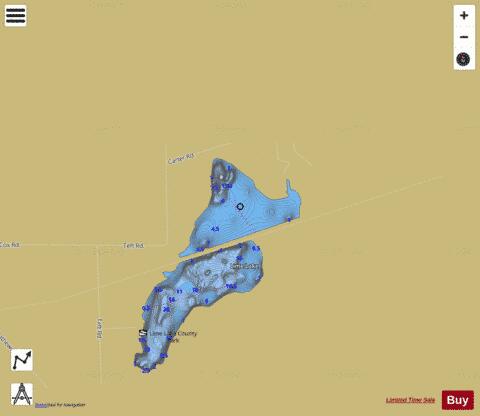 Lime Lake (North) depth contour Map - i-Boating App