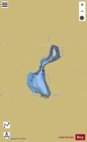 Selkirk Lake depth contour Map - i-Boating App