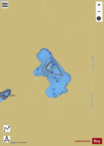 Grass Lake depth contour Map - i-Boating App
