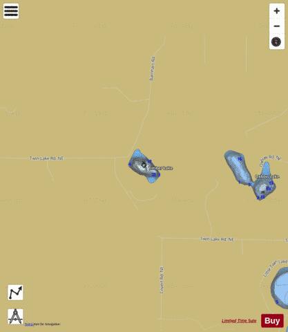Timber Lake depth contour Map - i-Boating App