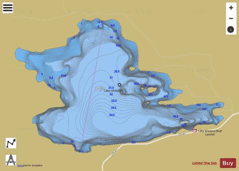 Medora, Lake depth contour Map - i-Boating App