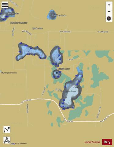 Sauble Lake #2 depth contour Map - i-Boating App