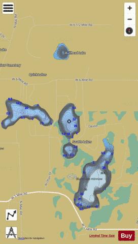 Sauble Lake #3 depth contour Map - i-Boating App
