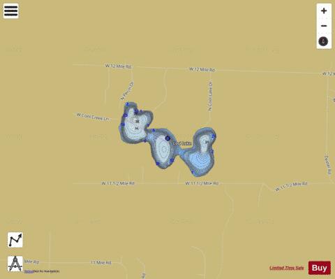 Cool Lake depth contour Map - i-Boating App