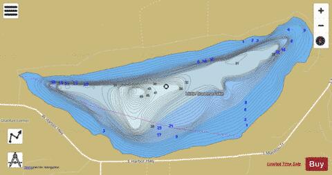 Little Traverse Lake depth contour Map - i-Boating App