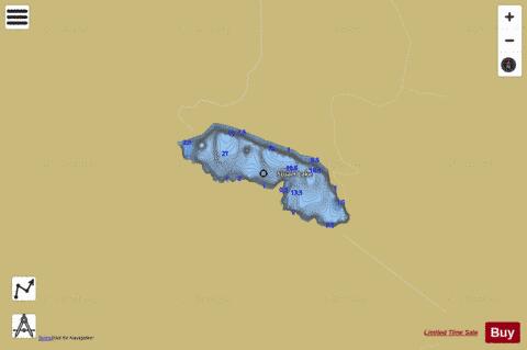 Stuart Lake depth contour Map - i-Boating App
