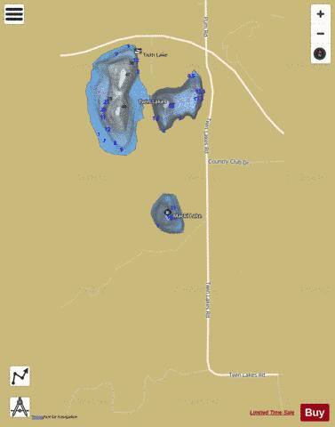 Macki Lake depth contour Map - i-Boating App