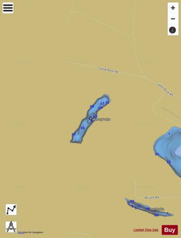 Massey Lake depth contour Map - i-Boating App
