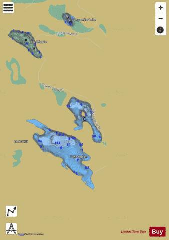 Miller, Lake depth contour Map - i-Boating App