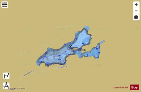 Keewaydin, Lake depth contour Map - i-Boating App