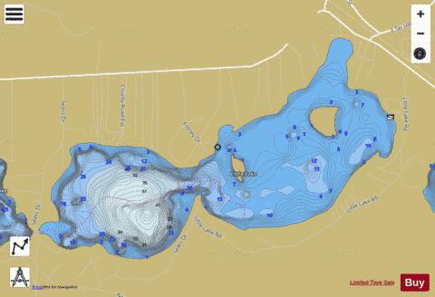 Little Lake depth contour Map - i-Boating App