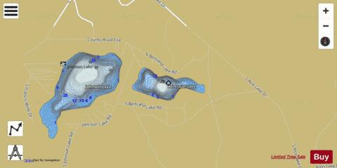 Bertraud Lake depth contour Map - i-Boating App