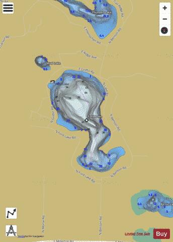 Ford Lake depth contour Map - i-Boating App