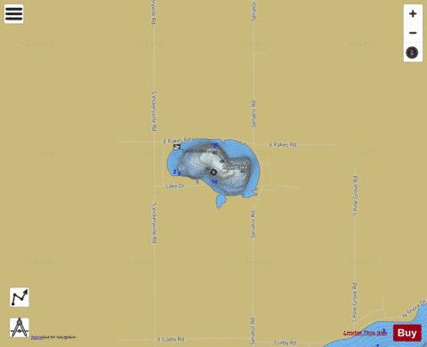 Loon Lake depth contour Map - i-Boating App