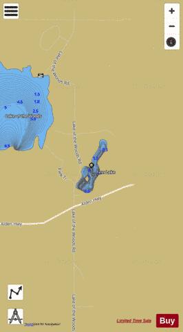 Finn Lake depth contour Map - i-Boating App