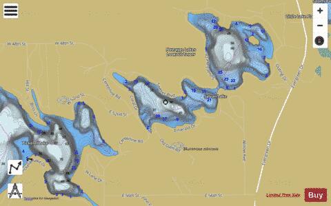 Emerald Lake depth contour Map - i-Boating App