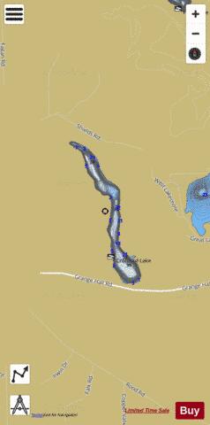 Crotched Lake depth contour Map - i-Boating App