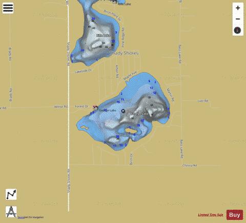 George Lake depth contour Map - i-Boating App