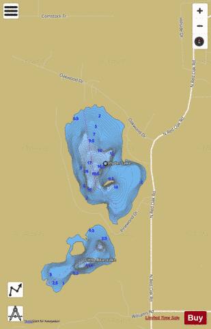 Snyder Lake depth contour Map - i-Boating App