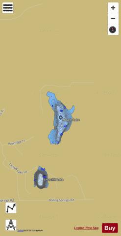 Rhoads Lake depth contour Map - i-Boating App