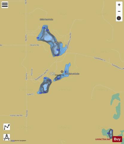 Saddleback Lake (NE) depth contour Map - i-Boating App