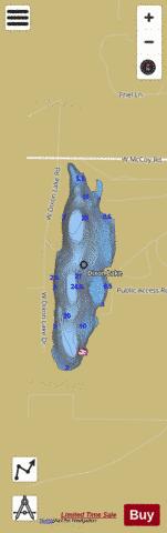 Dixon Lake depth contour Map - i-Boating App