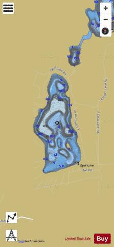 Opal Lake depth contour Map - i-Boating App